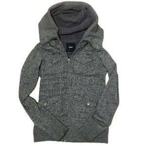 Burton Gray Heathered Zip-Up Hoodie - Size XS
